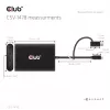 Videosplitter Club 3D CSV-1478 USB Type-C (mit USB-A-Adapter) auf dual DisplayPort 4K60Hz, Schwarz