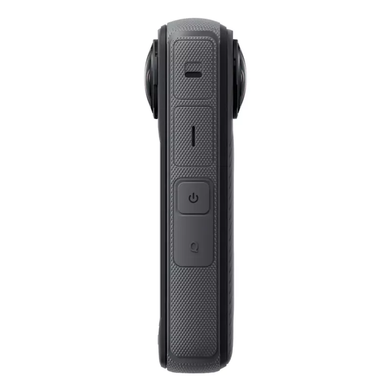 Actionkamera Insta360 X4 — 72 MP, 8K (7680×3840) CMOS, 1/2 Zoll Sensor, integriertes Display, Wi‑Fi, 120 fps, MicroSD, 602 g, schwarz