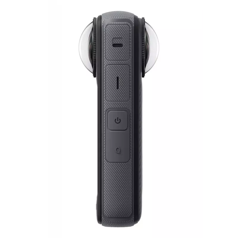 Actionkamera Insta360 X4 — 72 MP, 8K (7680×3840) CMOS, 1/2 Zoll Sensor, integriertes Display, Wi‑Fi, 120 fps, MicroSD, 602 g, schwarz