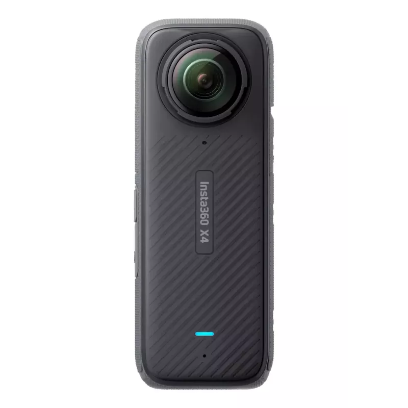 Actionkamera Insta360 X4 — 72 MP, 8K (7680×3840) CMOS, 1/2 Zoll Sensor, integriertes Display, Wi‑Fi, 120 fps, MicroSD, 602 g, schwarz
