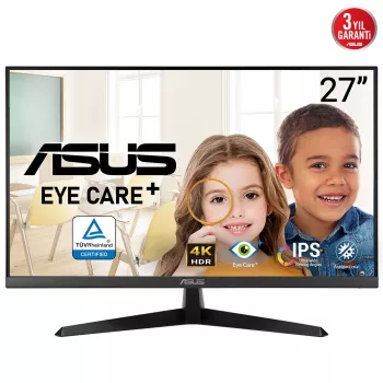 ASUS VY27UQ Computer Monitor 68,6 cm (27 Zoll) 3840 x 2160 Pixel 4K Ultra HD LCD Schwarz
