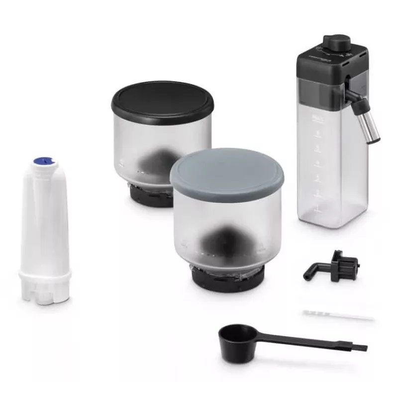 Espressomaschine De’Longhi Rivelia EXAM440.55.g — vollautomatisch, 1,4 l Wassertank, 250 g Mahlwerk, 19 bar, TFT-Touchdisplay