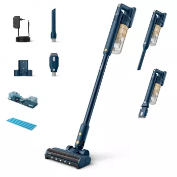 Philips 5000 series XC5043/01 Stabstaubsauger Batterie Trocken&nass Zyklon Beutellos 0,27 l Blau, Gelb