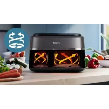 Heißluftfritteuse Philips 3000 Serie NA351/00 — 9 L, 2750 W, 8 Programme, Rapid Air