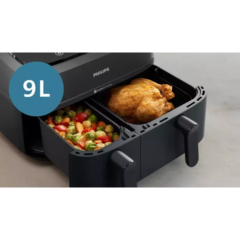Heißluftfritteuse Philips 3000 Serie NA351/00 — 9 L, 2750 W, 8 Programme, Rapid Air