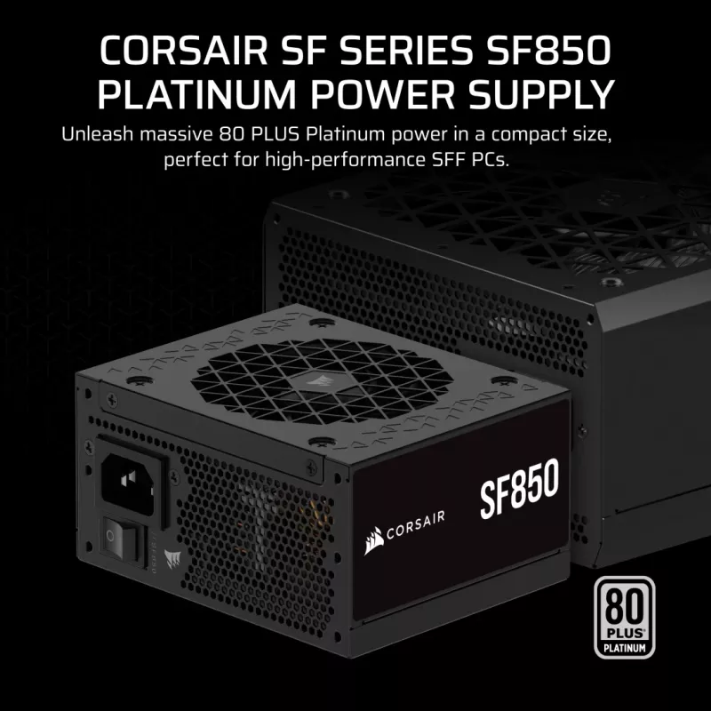 Netzteil CORSAIR CP-9020256-EU, 850 W, 24-Pin ATX, 80 PLUS Gold, 140-mm-Lüfter, schwarz