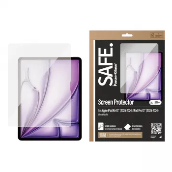 PanzerGlass SAFE. by ® Displayschutzfolie iPad Air 13'' (2024-2026) |iPad Pro 13'' (2024-2025) | Ultra-Wide Fit