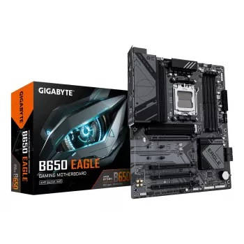 Mainboard GIGABYTE B650 EAGLE ATX, AMD B650-Chipsatz, Sockel AM5, DDR5, 4x DIMM, 3x M.2, PCIe 5.0 x16