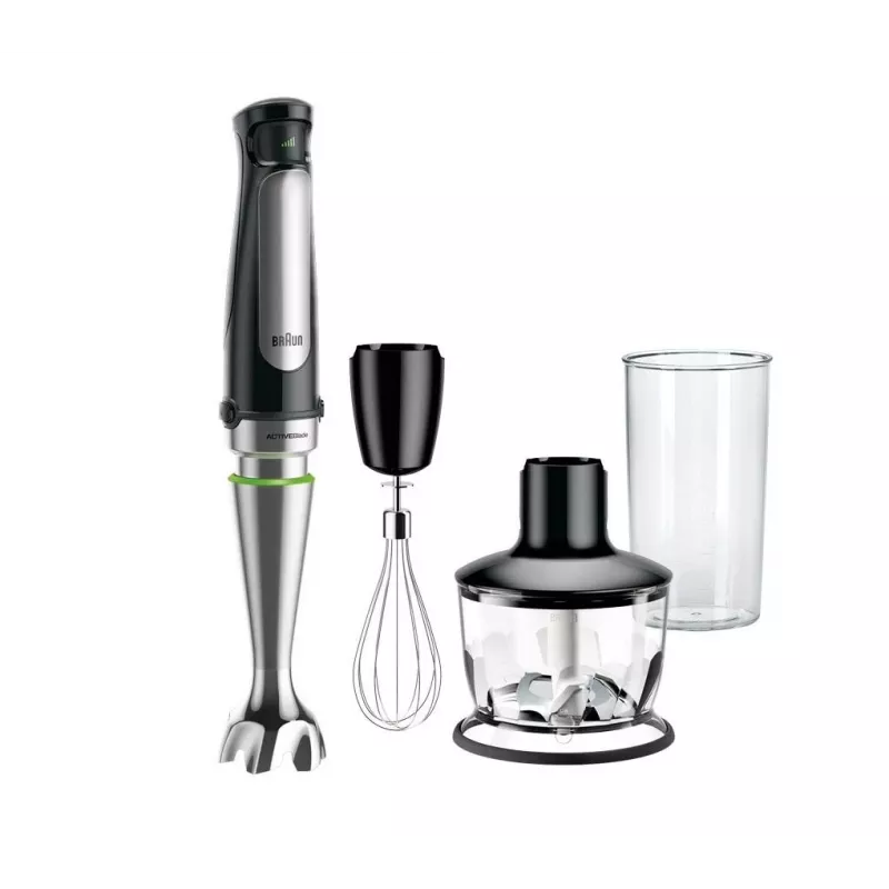 Braun MQ 7035X 0,6 L Stabmixer 1000 W Schwarz, Satinstahl