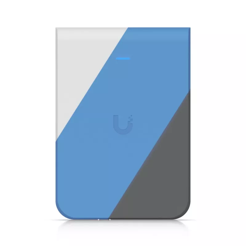 Access Point UBIQUITI U7 Pro Wall – wandmontierter WLAN 6 AP, 2,4/5/6 GHz, 6 Spatial Streams, 2500 Mbit/s LAN, PoE (44–57 V), für den Innenbereich, weiß