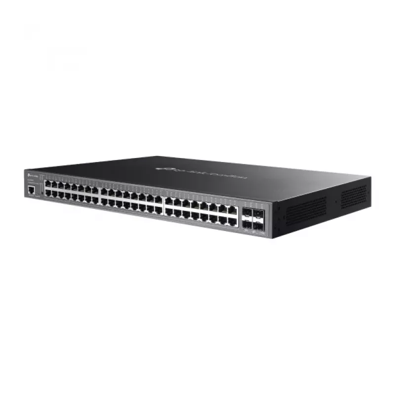 TP-Link Omada SG3452XMPP Netzwerk-Switch Managed L2+ Gigabit Ethernet (10/100/1000) Power over Ethernet (PoE) 1U Schwarz
