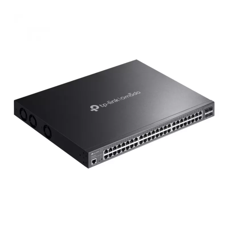TP-Link Omada SG3452XMPP Netzwerk-Switch Managed L2+ Gigabit Ethernet (10/100/1000) Power over Ethernet (PoE) 1U Schwarz