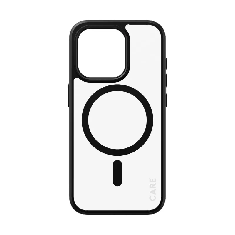 PanzerGlass CARE™ by ® Urban Combat Case Transparent mit schwarzem MagSafe für iPhone 15 Pro