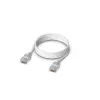 Netzwerk-Patchkabel UBIQUITI UACC-Cable-Patch-EL-1M-W — Cat6, 1 m, 2,5 GbE, PoE++ (4PPoE), transluzent, RJ-45 Stecker–Stecker
