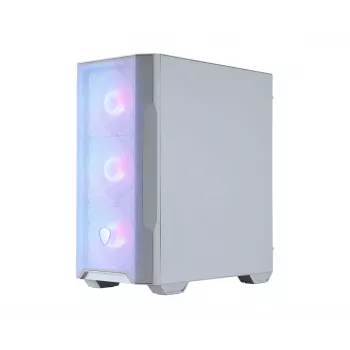 PC-Gehäuse MSI MAG FORGE M100R Midi-Tower Transparent, Weiß