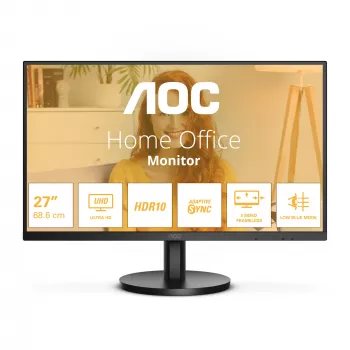 AOC B3 U27B3M Computer Monitor 68,6 cm (27 Zoll) 3840 x 2160 Pixel 4K Ultra HD LCD Schwarz