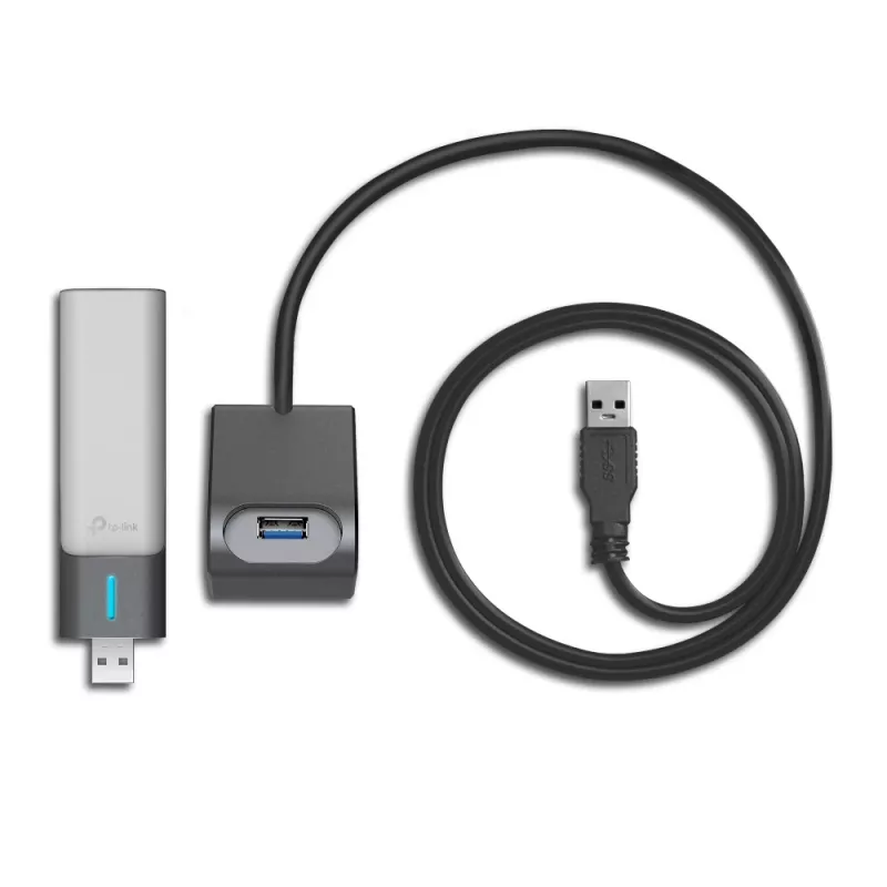 Kabelloser USB-Adapter TP-Link Archer AX3000 (Archer TX50UH) – Dualband-Wi‑Fi 6, USB 3.2 Gen1, bis zu 3000 Mbps, interne Antenne, Windows 11