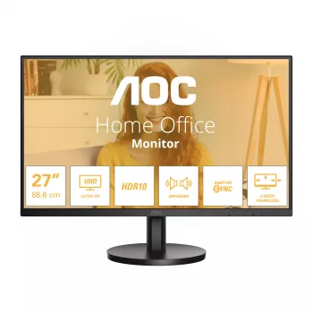 AOC B3 U27B3A Computer Monitor 68,6 cm (27 Zoll) 3840 x 2160 Pixel 4K Ultra HD LCD Schwarz