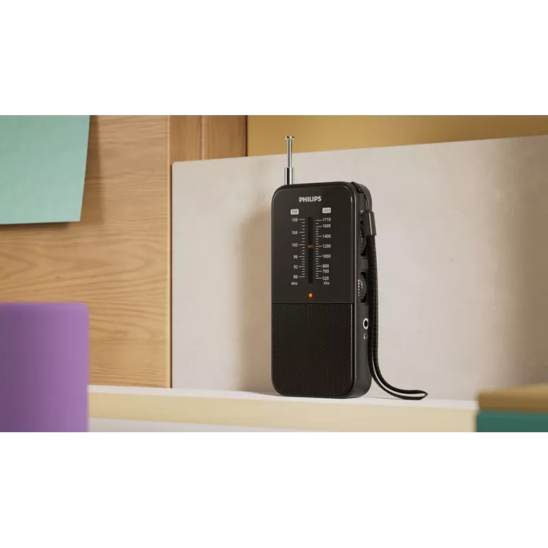 Tragbares Radio Philips TAR1509/00 Analog AM FM Schwarz