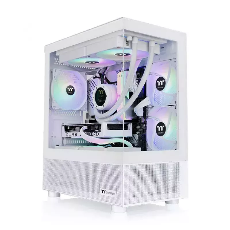 PC-Gehäuse Thermaltake View 170 TG ARGB Snow Micro Tower Weiß