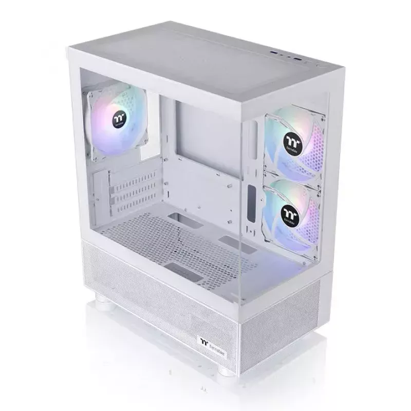 PC-Gehäuse Thermaltake View 170 TG ARGB Snow Micro Tower Weiß