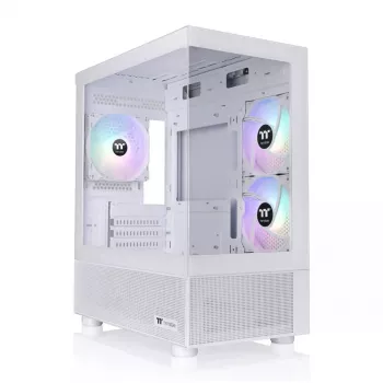 PC-Gehäuse Thermaltake View 170 TG ARGB Snow Micro Tower Weiß