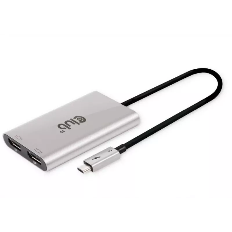 CLUB3D Thunderbolt™ 3 auf DisplayPort™ Dual-Monitor-Adapter 4K60Hz M/F