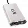 CLUB3D Thunderbolt™ 3 auf DisplayPort™ Dual-Monitor-Adapter 4K60Hz M/F