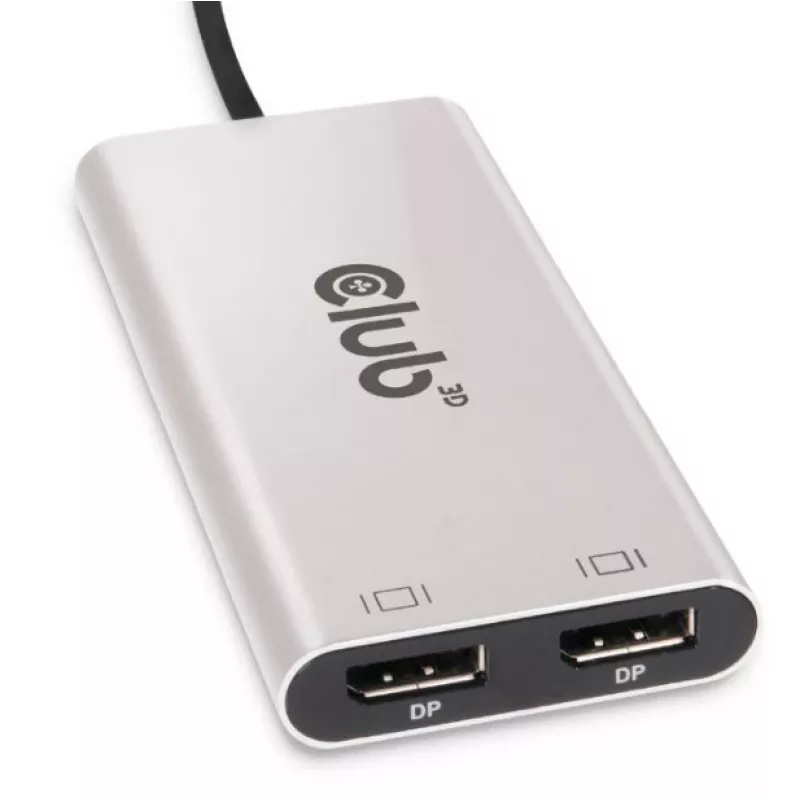 CLUB3D Thunderbolt™ 3 auf DisplayPort™ Dual-Monitor-Adapter 4K60Hz M/F