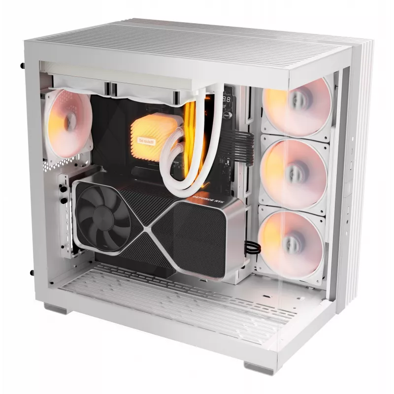 PC-Gehäuse be quiet! LIGHT BASE 600 DX Weiß Midi-Tower, ATX/microATX/Mini-ATX, Glasscheibe, RGB-Front, USB-C