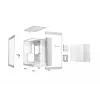 PC-Gehäuse be quiet! LIGHT BASE 600 DX Weiß Midi-Tower, ATX/microATX/Mini-ATX, Glasscheibe, RGB-Front, USB-C