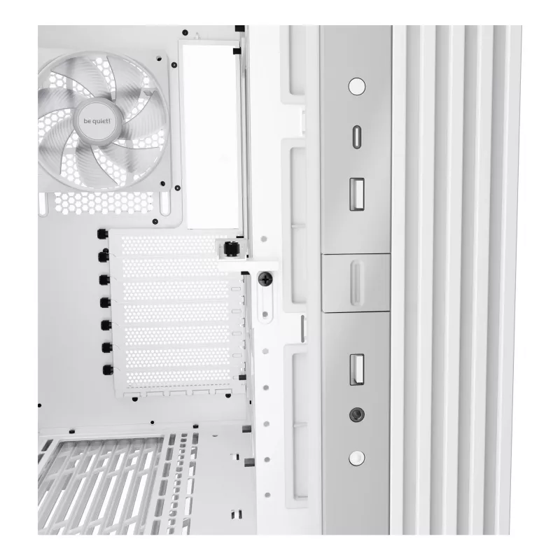PC-Gehäuse be quiet! LIGHT BASE 600 DX Weiß Midi-Tower, ATX/microATX/Mini-ATX, Glasscheibe, RGB-Front, USB-C
