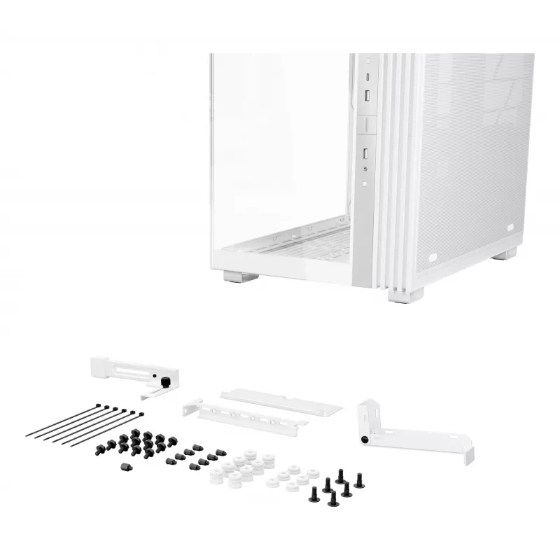 PC-Gehäuse be quiet! LIGHT BASE 600 DX Weiß Midi-Tower, ATX/microATX/Mini-ATX, Glasscheibe, RGB-Front, USB-C