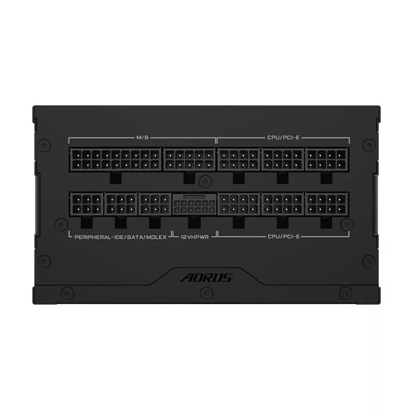GIGABYTE AORUS ELITE P1000W ICE Netzteil - PCIe 5.0, 80 PLUS Platinum, vollmodulares Design, 120-mm-Lüfter, ATX 3.0 kompatibel, EU-Stecker