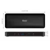 CLUB3D CSV-1583 Laptop-Dock/Port-Replikator Kabelgebunden Thunderbolt 4 Schwarz