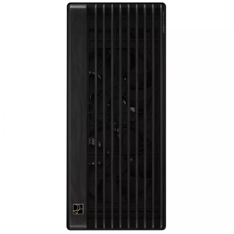 PC-Gehäuse ASUS ProArt PA602 Wood Edition Midi Tower Schwarz — Holz, ATX/EATX-Unterstützung, Temperglas, 4×3,5 Zoll / 8×2,5 Zoll, GPU bis zu 450 mm
