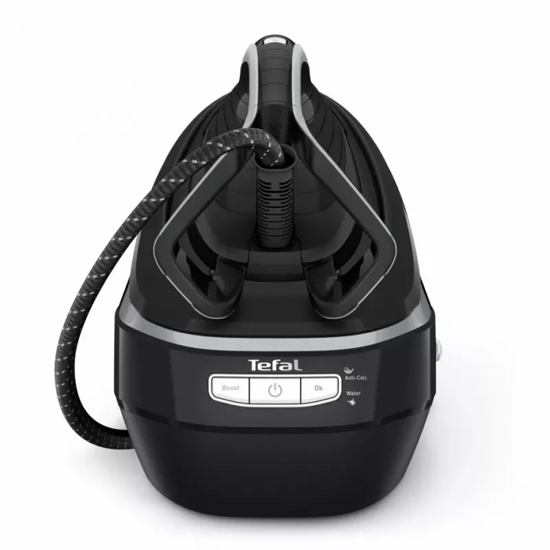 Tefal Pro Express Vision GV9821 3000 W 1,2 L Durilium AirGlide Autoclean Bügelsohle Schwarz, Silber