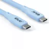 CLUB3D USB-C-Kabel blau, 2 m, USB-C, USB-C, USB4 Gen 2x2, 20 Gbit/s, Blau