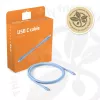 CLUB3D USB-C-Kabel blau, 2 m, USB-C, USB-C, USB4 Gen 2x2, 20 Gbit/s, Blau