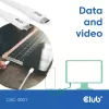 USB-C-Kabel CLUB3D CAC-3001 2m USB4 Gen 3x2 weiß