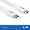 USB-C-Kabel CLUB3D CAC-3001 2m USB4 Gen 3x2 weiß