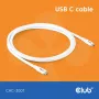 USB-C-Kabel CLUB3D CAC-3001 2m USB4 Gen 3x2 weiß