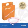 USB-C-Kabel CLUB3D CAC-3002 2m USB4 Gen 3x2 Pink
