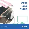 USB-C-Kabel CLUB3D CAC-3002 2m USB4 Gen 3x2 Pink