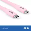 USB-C-Kabel CLUB3D CAC-3002 2m USB4 Gen 3x2 Pink