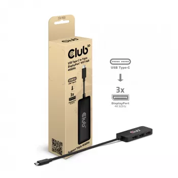 CLUB3D USB-C® auf Triple DisplayPort™ 4K60Hz