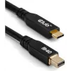 CLUB3D CAC-1561 DisplayPort-Kabel 2 m Mini DisplayPort USB Type-C Schwarz