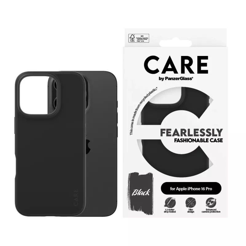 PanzerGlass CARE™ by ® Case Schwarz iPhone 16 Pro