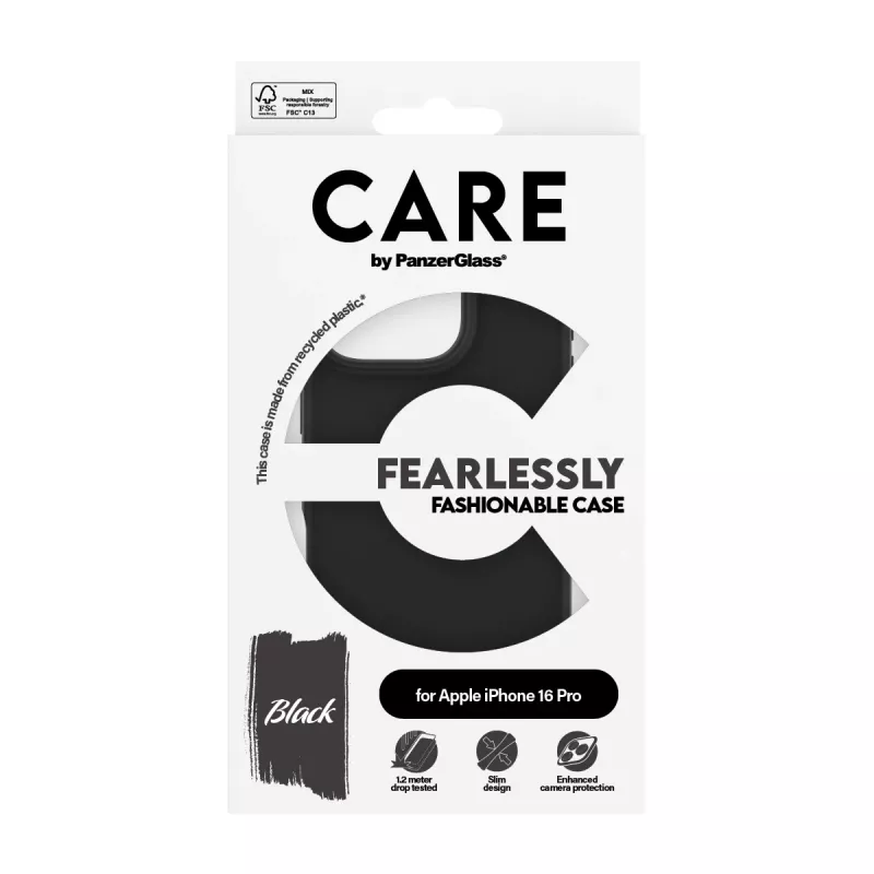 PanzerGlass CARE™ by ® Case Schwarz iPhone 16 Pro