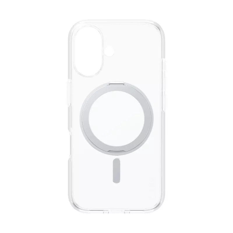 PanzerGlass CARE™ by ® Case Transparent mit silbernem Kickstand & MagSafe iPhone 16